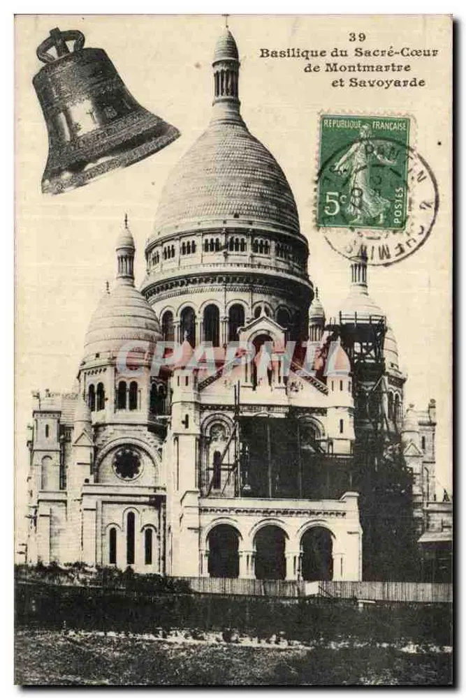 Basilika des Heiligen Herzens von Montmartre und Savoyarde — unbekannter Verlag, Nr. 39 - Vorderseite