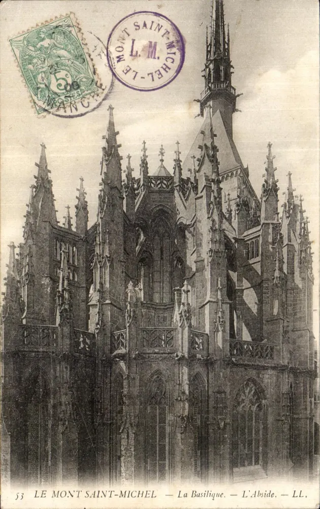 O Monte Santo Michel — A Basílica — A Abside — LL. - Frente