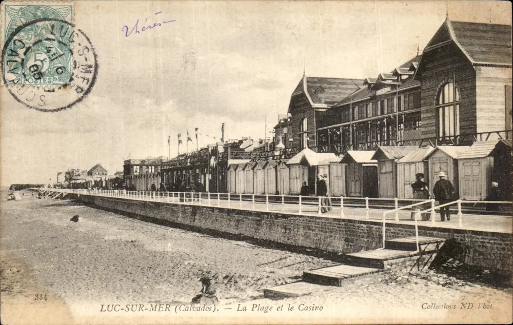Luc-sur-Mer (Calvados) — Die Strandpromenade und das Casino — Sammlung ND T'bol - Vorderseite