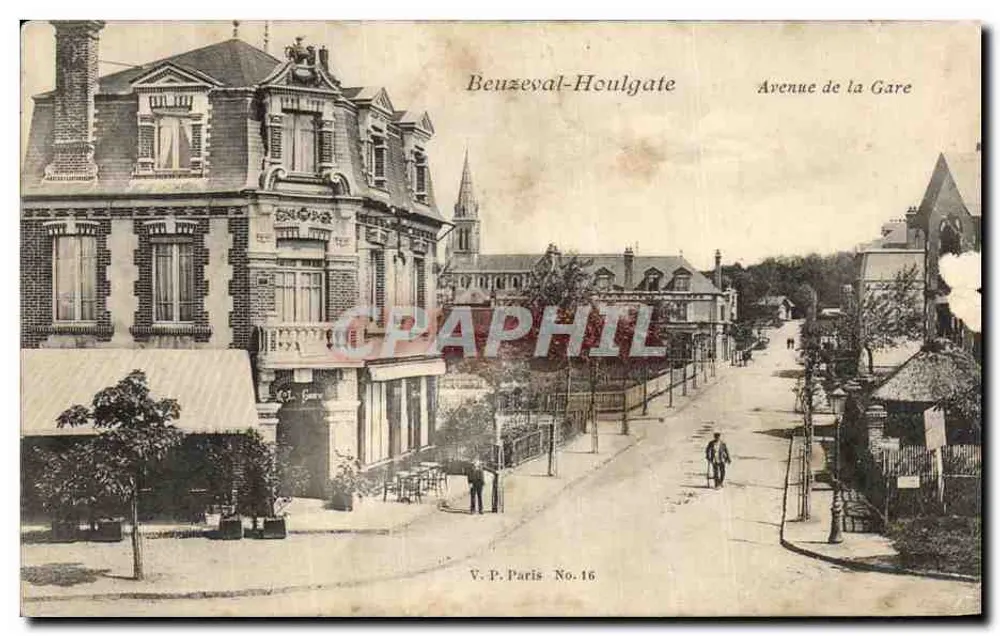 Beuzeval-Houlgate — Avenue de la Gare — V.P. Paris No.16 - Frente