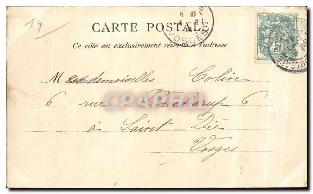 Houlgate (Calvados) — A Praia — J. Bréchet, editora Caen - Verso