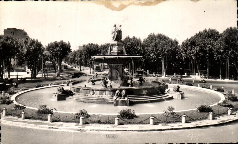 La Grande Fontaine — Aix-en-Provence — Édition de la Librairie Charrelle - Vorderseite