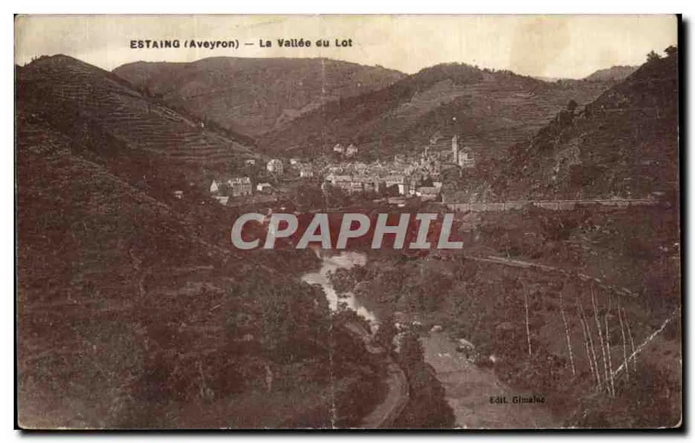ESTAING (Aveyron) — La Vallée du Lot — Edit. Gimalac - Vorderseite