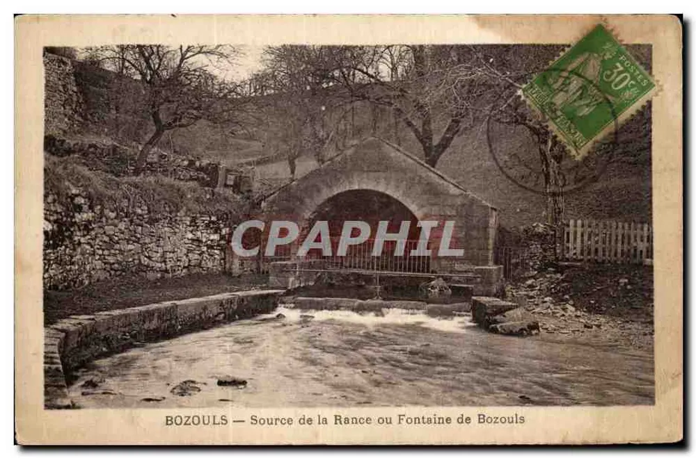Bozouls — Quelle der Rance oder Fontaine de Bozouls — unbekannter Verleger - Vorderseite