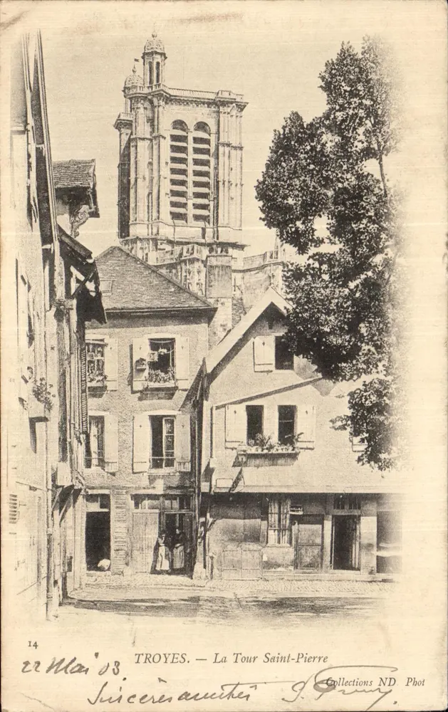 Troyes — A Torre Saint-Pierre — Coleções ND Phot, n°14 - Frente