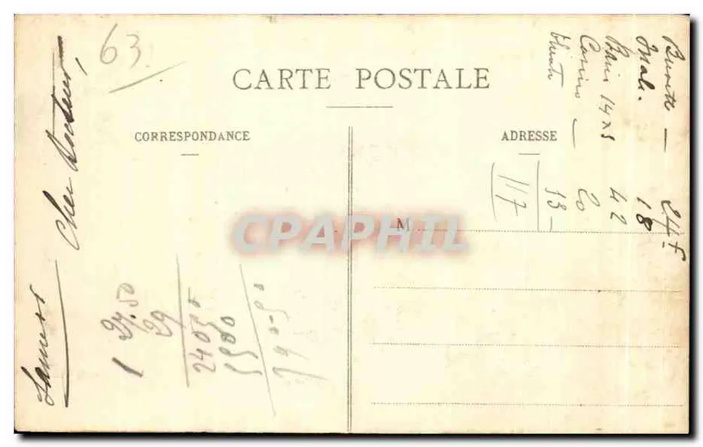 La Bourboule — Tal der Dordogne — Auvergne — Puy-de-Dôme — Nr. 232 - Rückseite