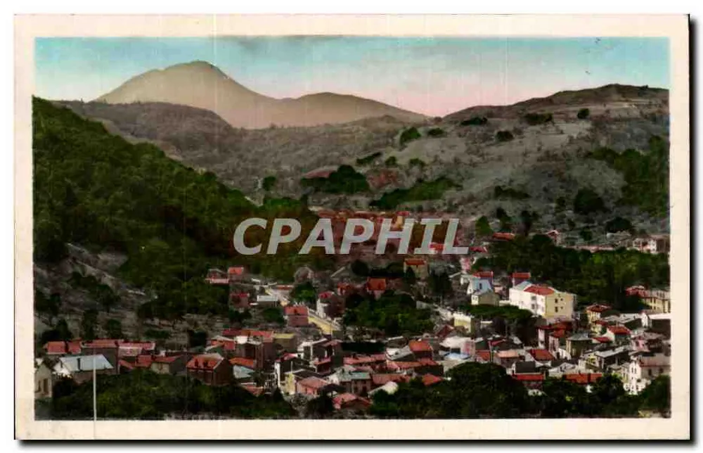 Royat e o Puy-de-Dôme — vista panorâmica — editor REAL-PHOTO, n° 43 - Frente