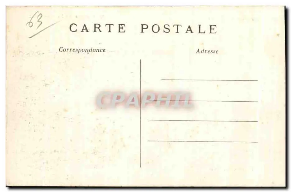 Le Puy-de-Dôme — Ansicht vom Baraque — Brondano, Paris - Rückseite