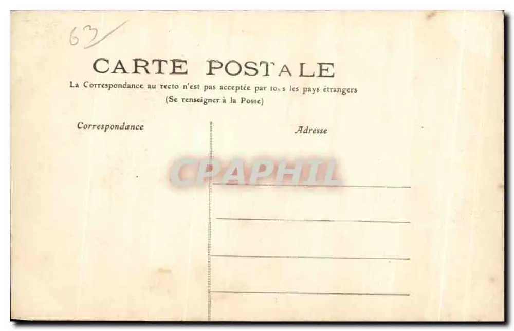Mont-Dore - Quelle des Panthéon und Galerie Pasteur — L'Auvergne, Nr. 309 - Rückseite
