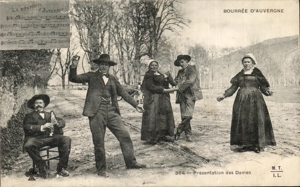 Bourrée d'Auvergne — Apresentação das Damas — M.T. I.L. n°304 - Frente