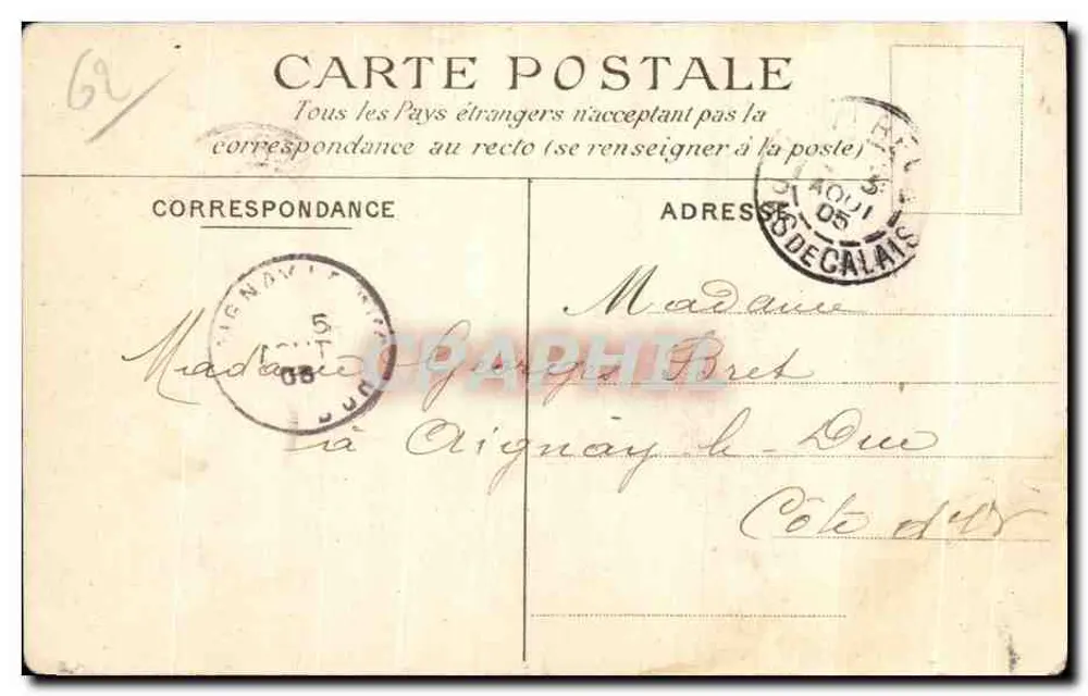 Wimereux — Rue du Port et le Portel — E.B.56 - Verso