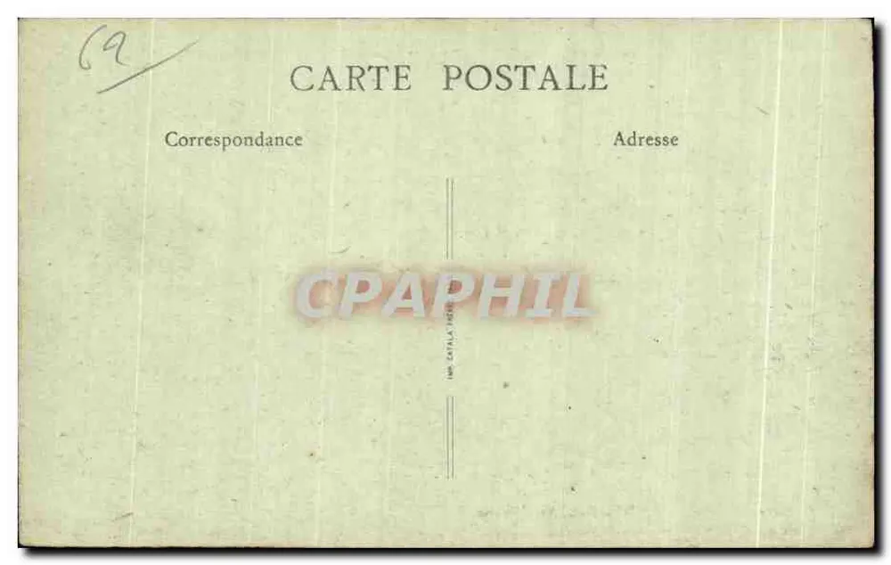 LENS (P.-de-C.) nach dem Krieg — Rue Carnot — Carnot street — Verlag: Éd. Fanohols, Béthune - Rückseite