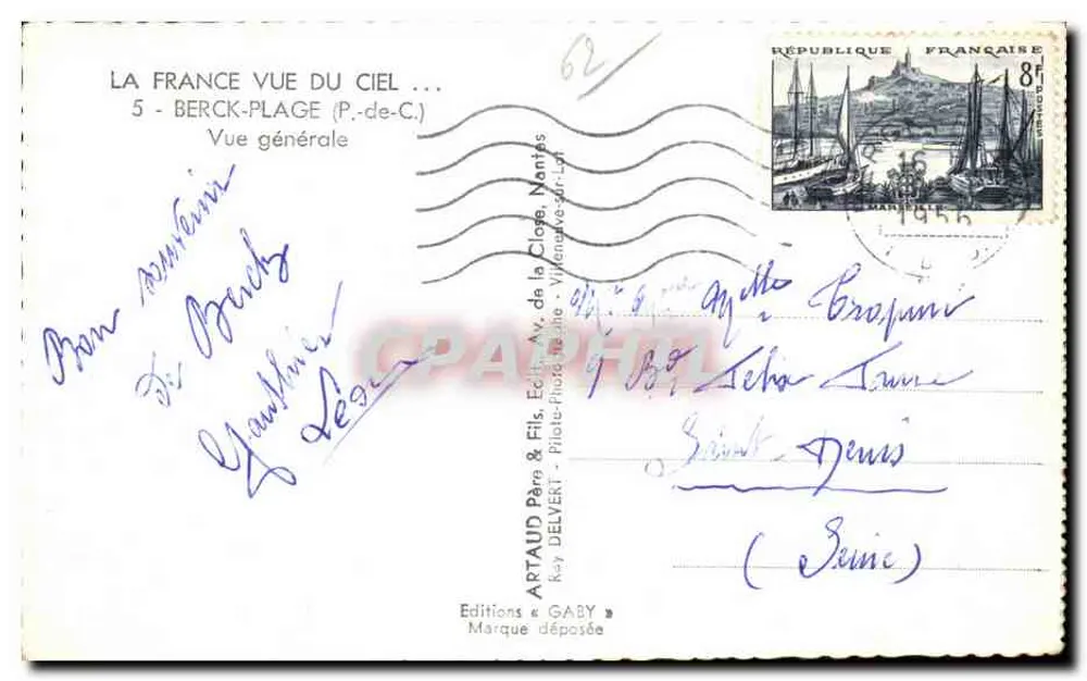 Berck-Plage — Allgemeiner Blick — Editions Gaby - Rückseite
