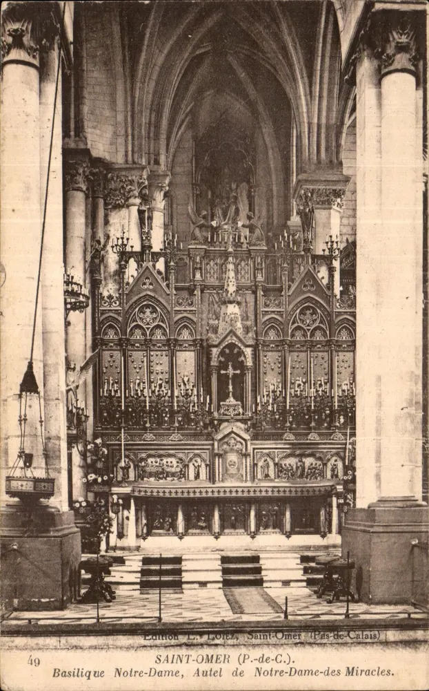 Saint-Omer (Pas-de-Calais) — Altar der Notre-Dame-des-Miracles in der Basilika Notre-Dame — Ausgabe L. Loretz, Saint-Omer (Pas-de-Calais), n°49 - Vorderseite