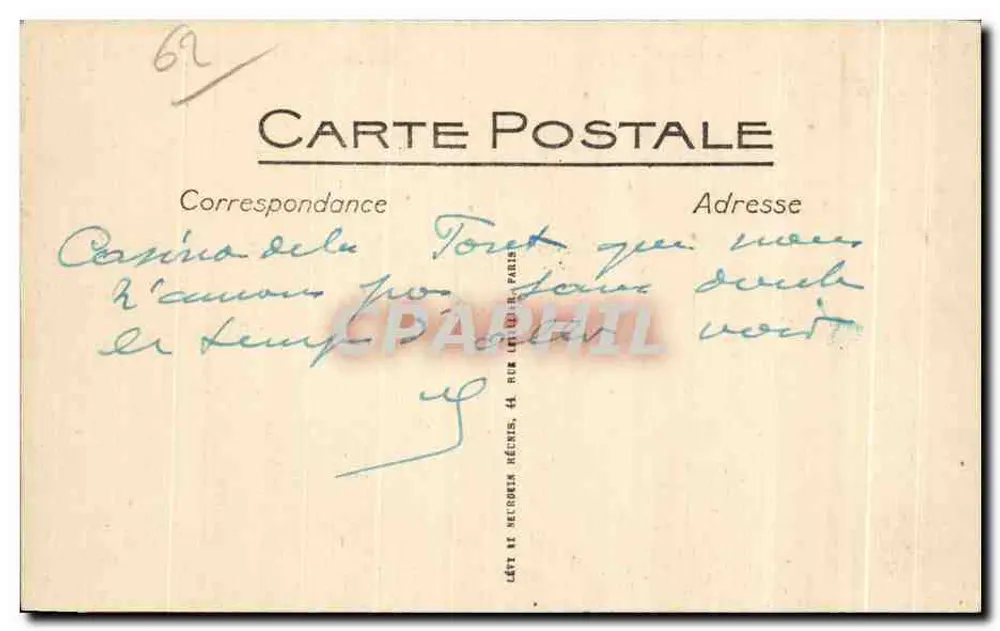 Le Touquet-Paris-Plage — Das Waldkasino — LL, Nr. 137 - Rückseite