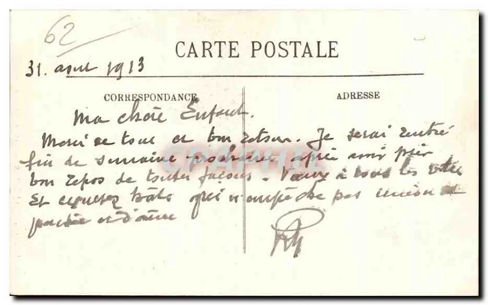 Boulogne-sur-Mer — Typ der Boulonnaise — Unbekannter Verlag, Nr. 71 - Rückseite