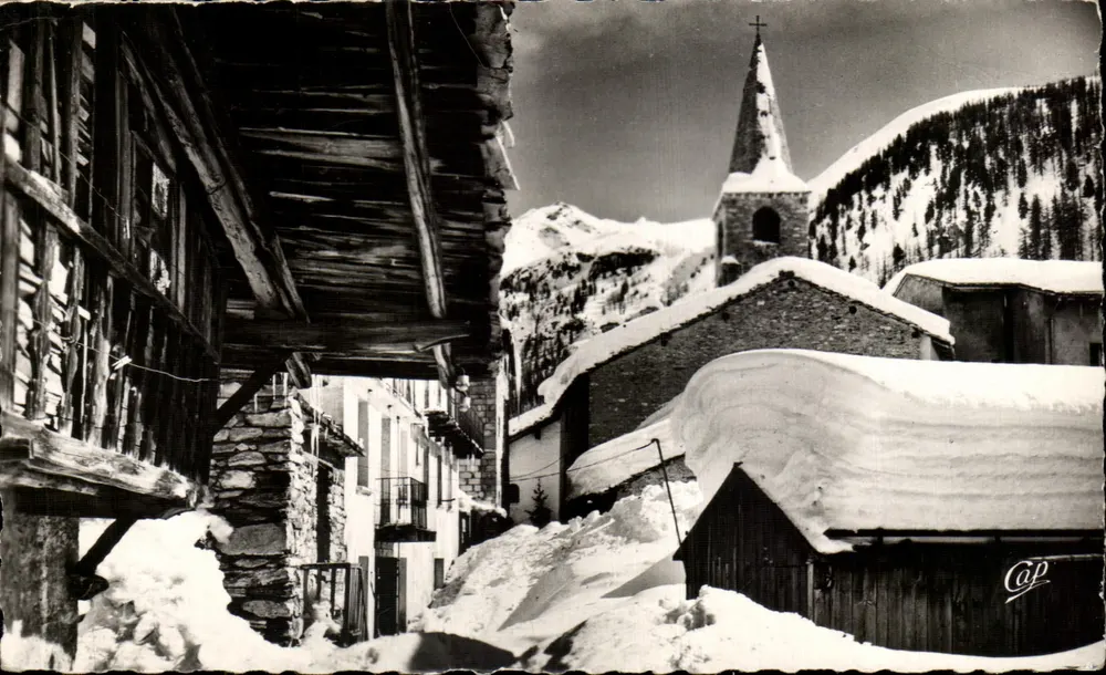 Val d'Isère — Der Glockenturm und das alte Dorf — C.A.P. (58) - Vorderseite