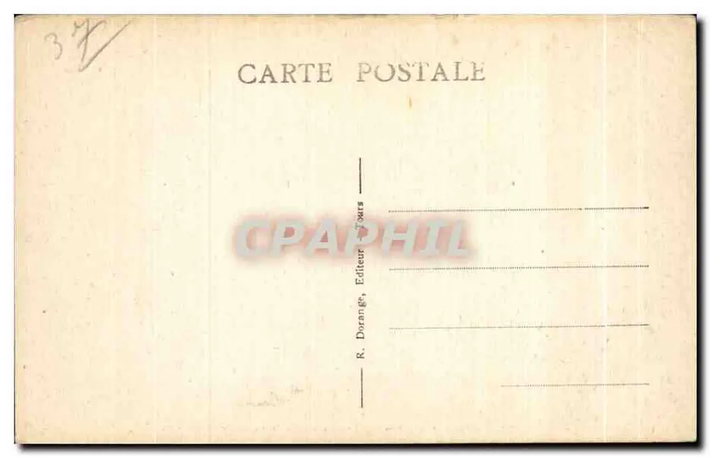 Courçay (Loir-et-Cher) — Die Felsen — Weg der Doué und der Indre, R.D. - Rückseite