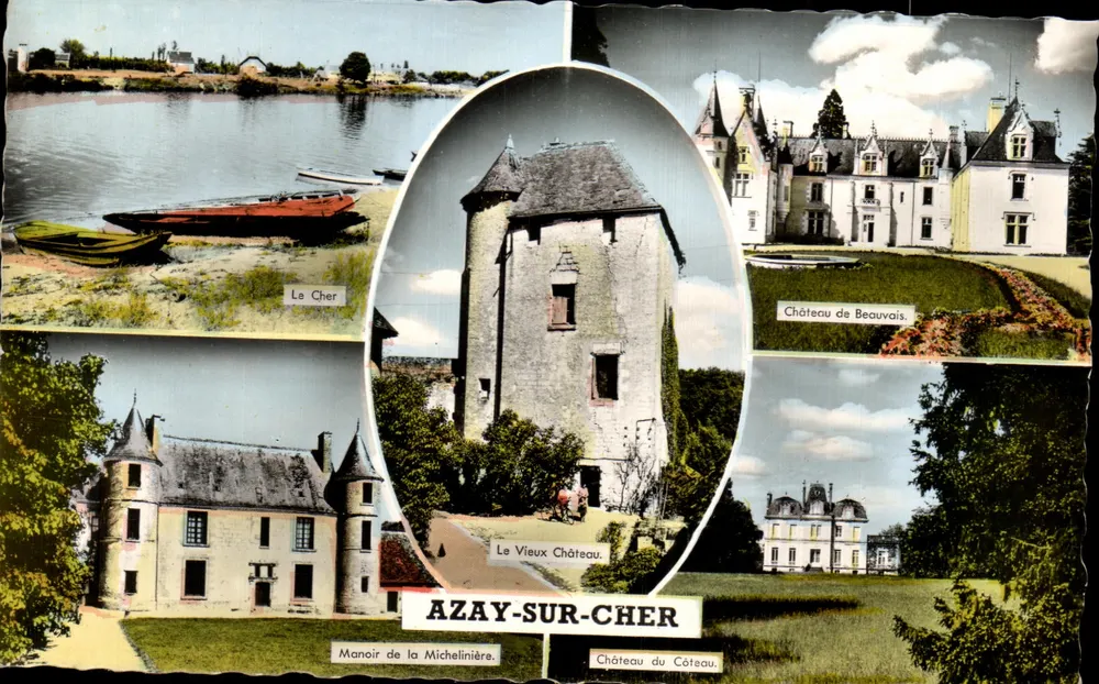 Azay-sur-Cher — Castelos e locais de interesse — Edições Gaby, Nantes - Frente