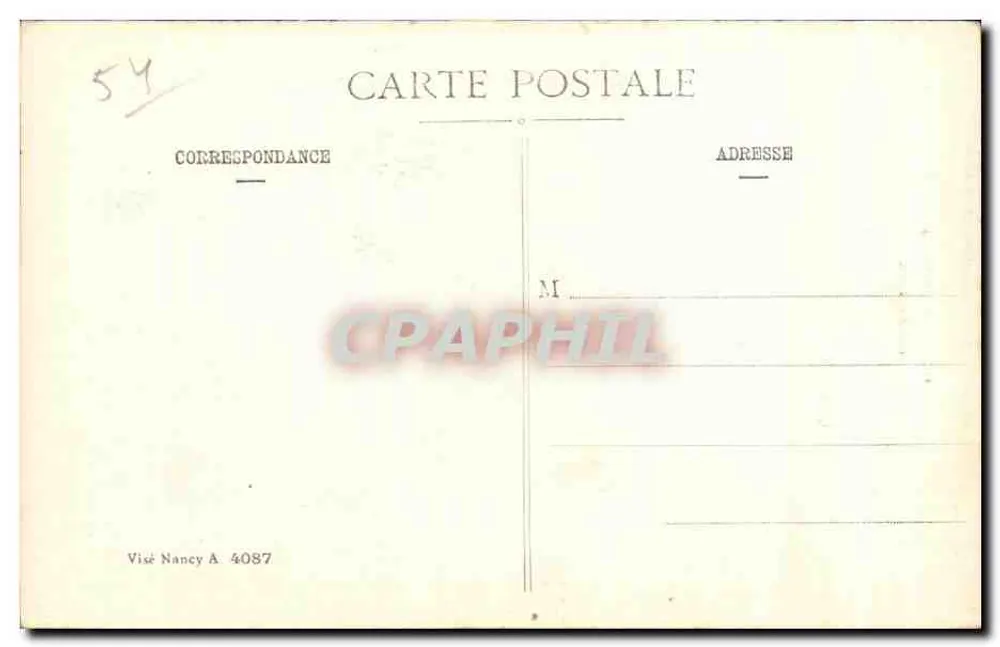 Lironville — ruínas após a guerra 1914-16 — editor Bonnacie, ilustrador inédito - Verso