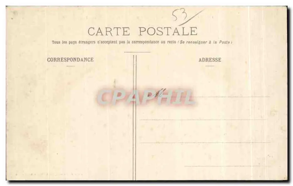 Château-Gaontier (Mayenne) — Allgemeiner Blick auf das Krankenhaus — Édition J. Malicot, phot. Sablé-sur-Sarthe - Rückseite