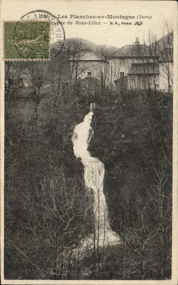 Les Planches-en-Montagne (Jura) — Cachoeira do Mont-Liboz — B.F., Paris - Frente