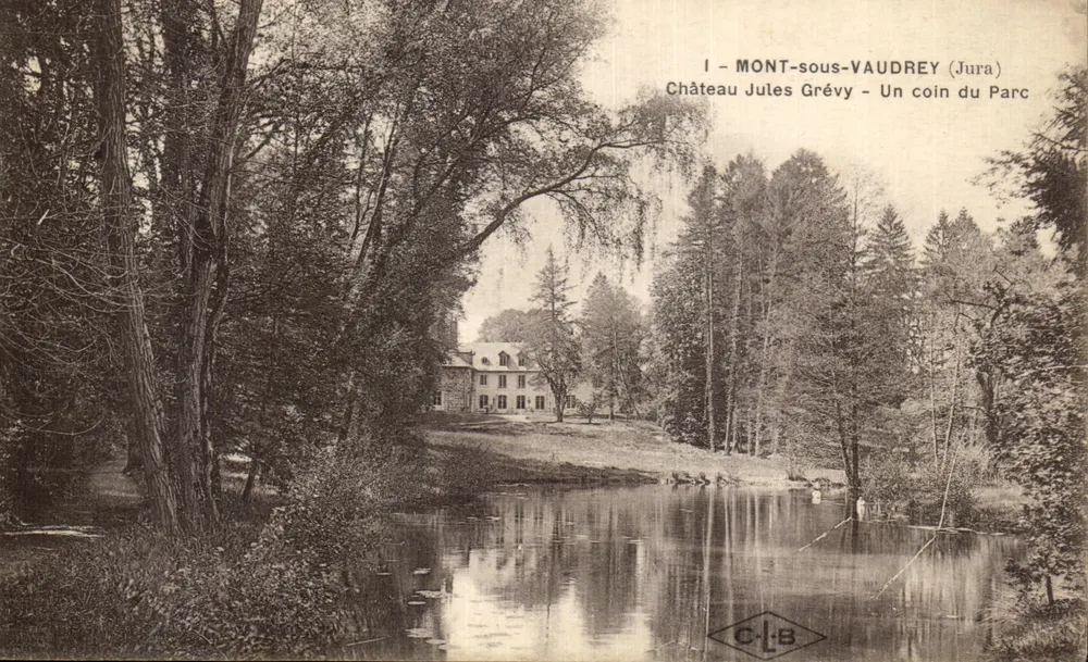 Mont-sous-Vaudrey (Jura) — Schloss Jules Grévy — Ein Stück des Parks — C.I.B. - Vorderseite