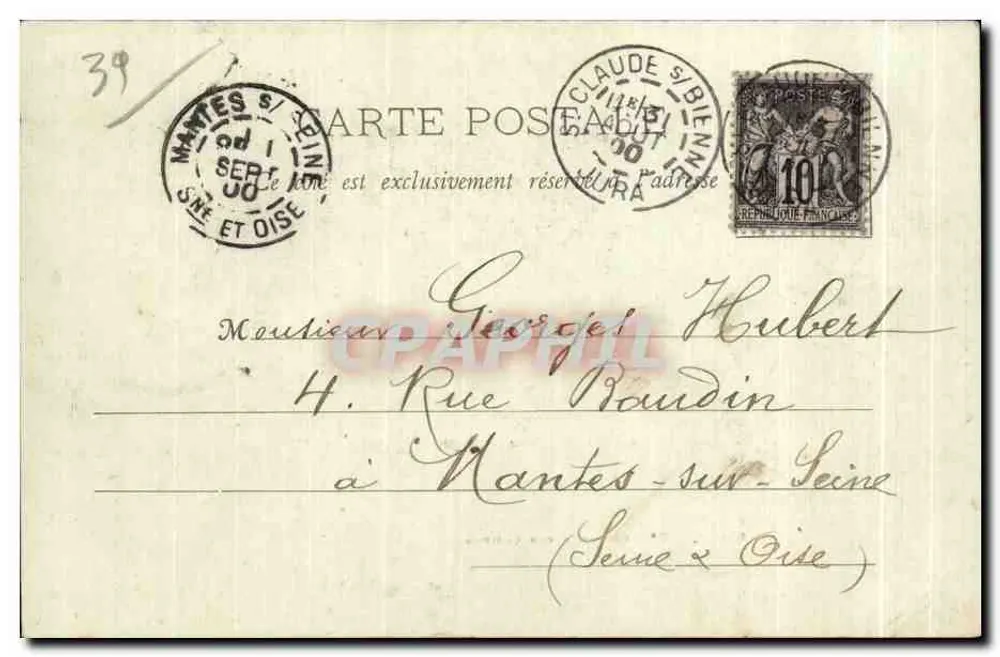 S'-CLAUDE - Cachoeiras dos Combés — Fototipia A. Bergner et Cie, Nancy - Verso