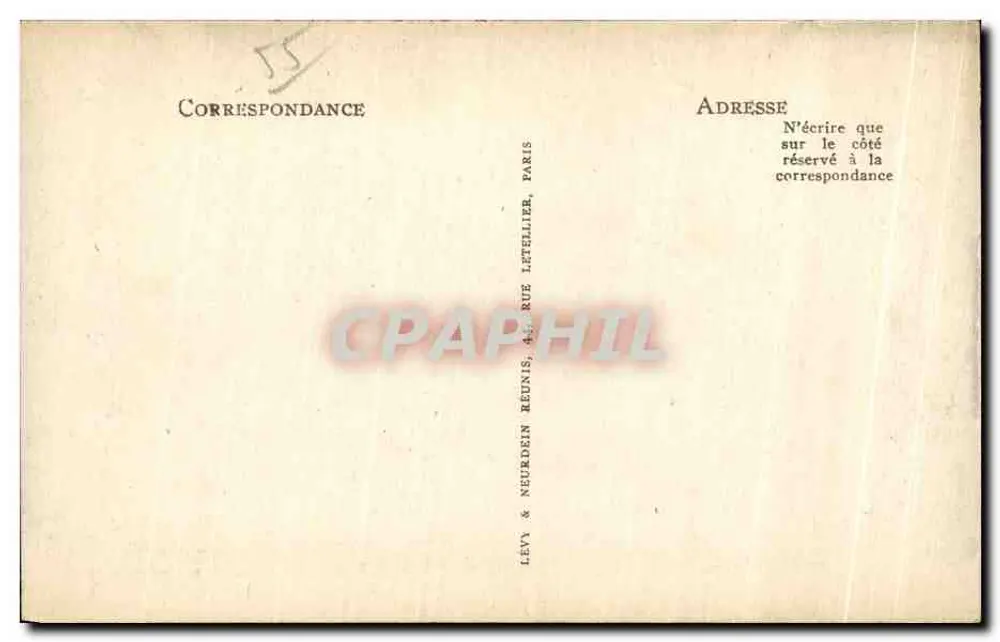 Vaucouleurs — Die Kirche. Altar der Notre-Dame-des-Voutes — Camille Robert, Briefmarkenhändler — LL - Rückseite