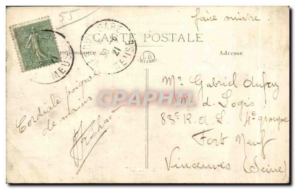 Verdun "Seine Ruinen" — La Rue Beaurepaire — Photo Verdun - Rückseite