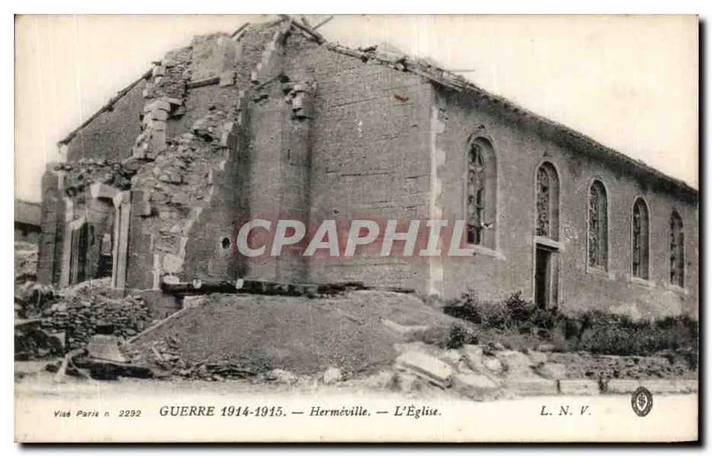 Herméville — Die Kirche — Viad Paris n°2292 - Vorderseite