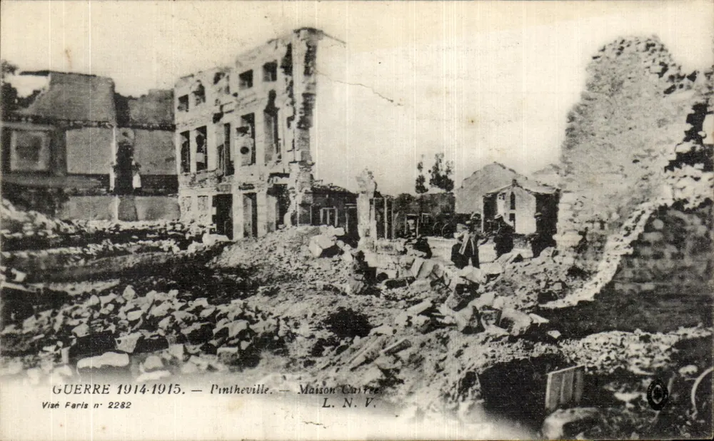 Pintheville — Maison Carrée — Krieg 1914-1915 — Viâé Faris n° 2282 - Vorderseite
