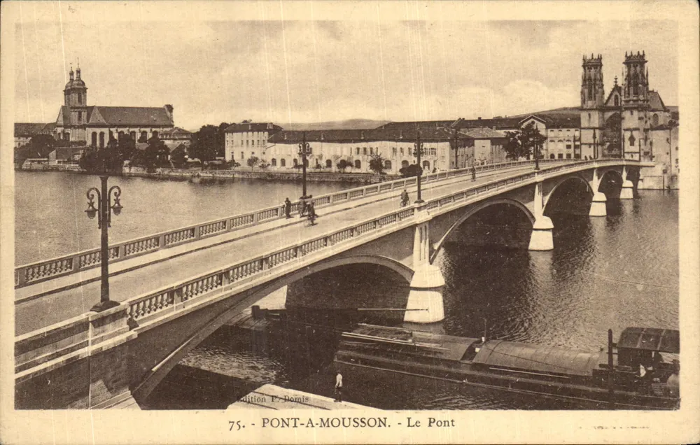 Pont-a-Mousson — O Ponte — Edição P. Domis, n°75 - Frente