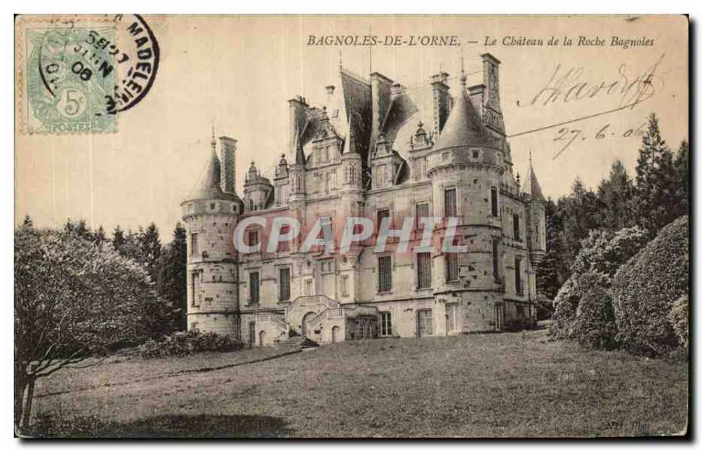 Bagnolles-de-l'Orne — Ansicht des Schlosses La Roche-Bagnolles — Verleger unbekannt - Vorderseite