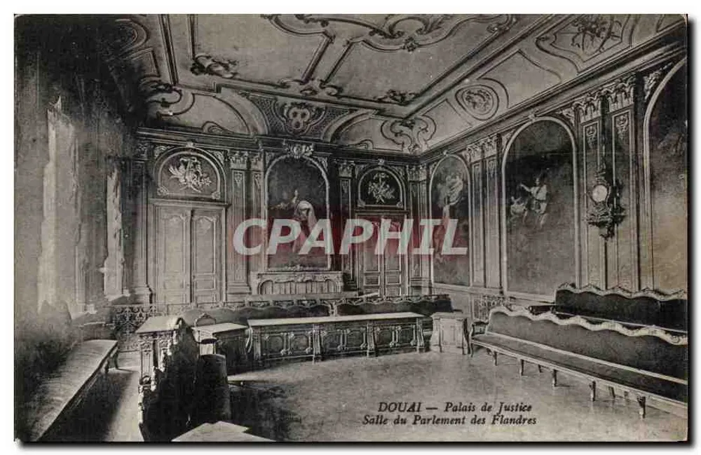 Douai — Palast der Gerechtigkeit — Saal des Parlaments der Flandern - Vorderseite