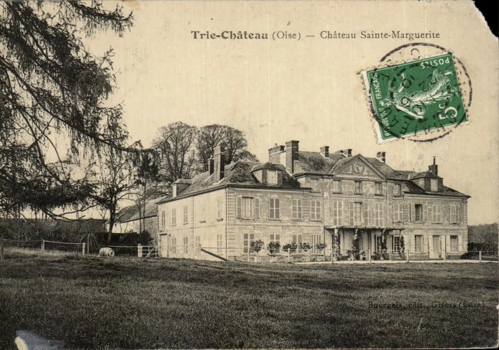 Trie-Château (Oise) — Château Sainte-Marguerite — éditeur Bourgais, Cité, Gisors (Eure) - Frente