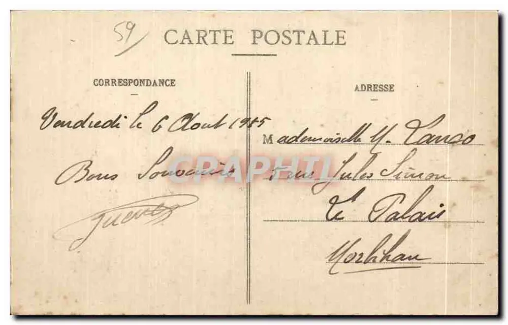 Malo-les-Bains - A Prefeitura — G. A. R. - Verso