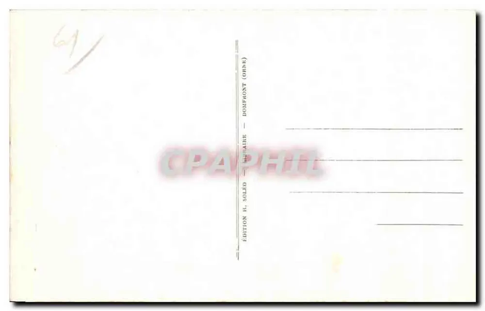Domfront — Allgemeiner Blick vom Schlossbalkon aus — LL.39 — Edition B. Soleo (Orne) - Rückseite