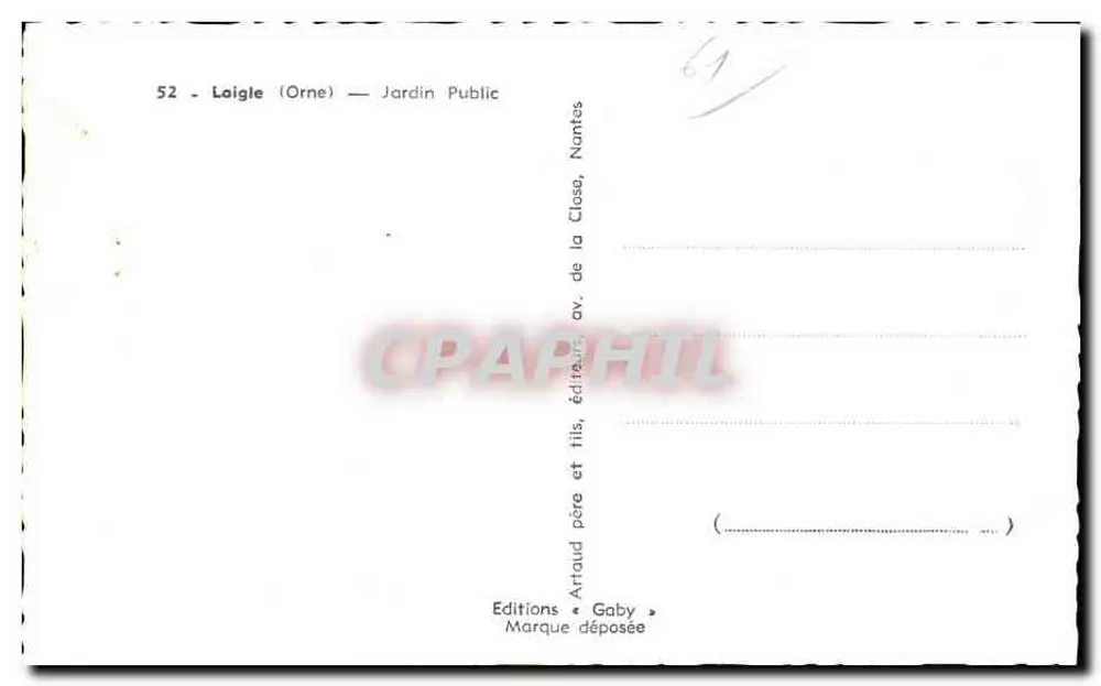 Laigle (Orne) — Park Publiczny — Wydawnictwo Gaby - Rewers