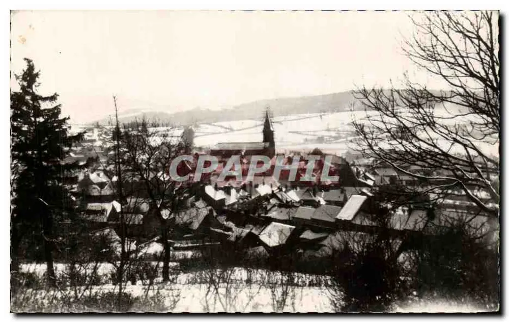 Château-Chinon-Nive — Allgemeiner Blick unter Schnee — Librairie Malibran Chinon - Vorderseite