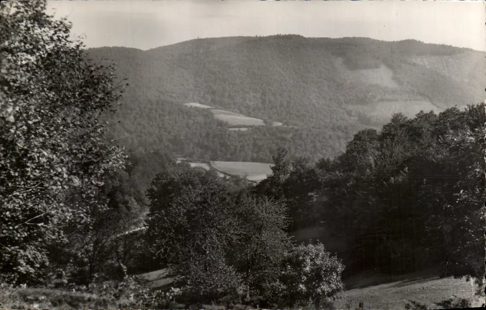 Umgebung von FACHIN (Nièvre) — Berg Beuvray (Höhe 810 m.) — Authentische Fotografie, Reproduktion verboten - Vorderseite