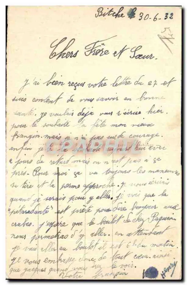 Lager Bitche — Haus des Kommandanten, Offizierskasino, Schießschule — Verlag A.P.A. Nr. 8 - Rückseite