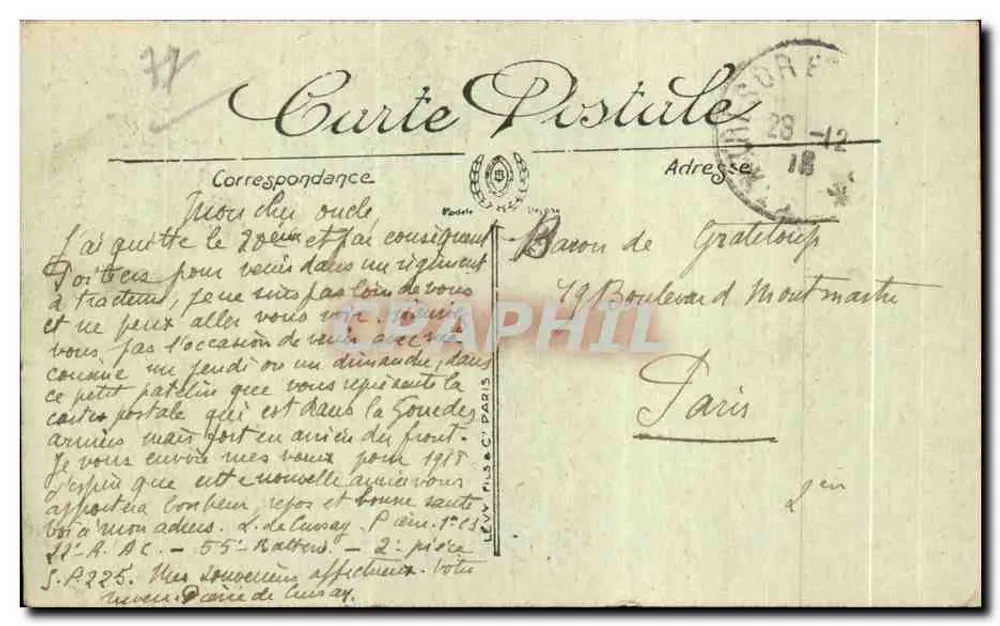 La Chapelle-la-Reine (S.-et-M.) — Der Lady Joanne Felsen — Cliché Renaudin - Rückseite