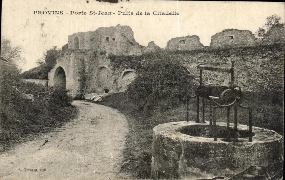 Provins - Porte St-Jean - Puits de la Citadelle — A. Vernaut, Verlag - Vorderseite