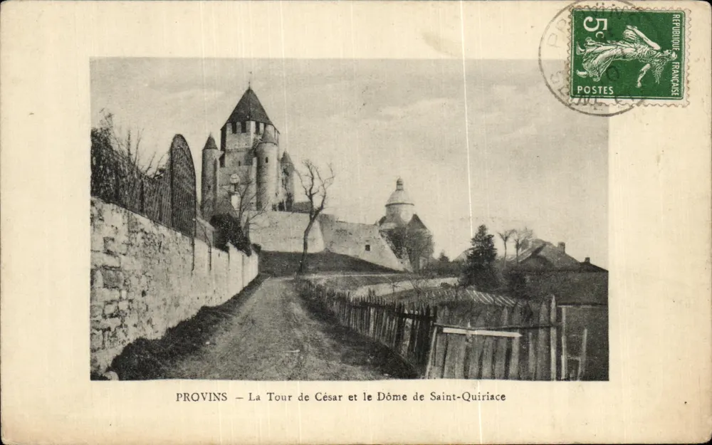 Provins — Turm von Caesar und Dom von Saint-Quiriac - Vorderseite