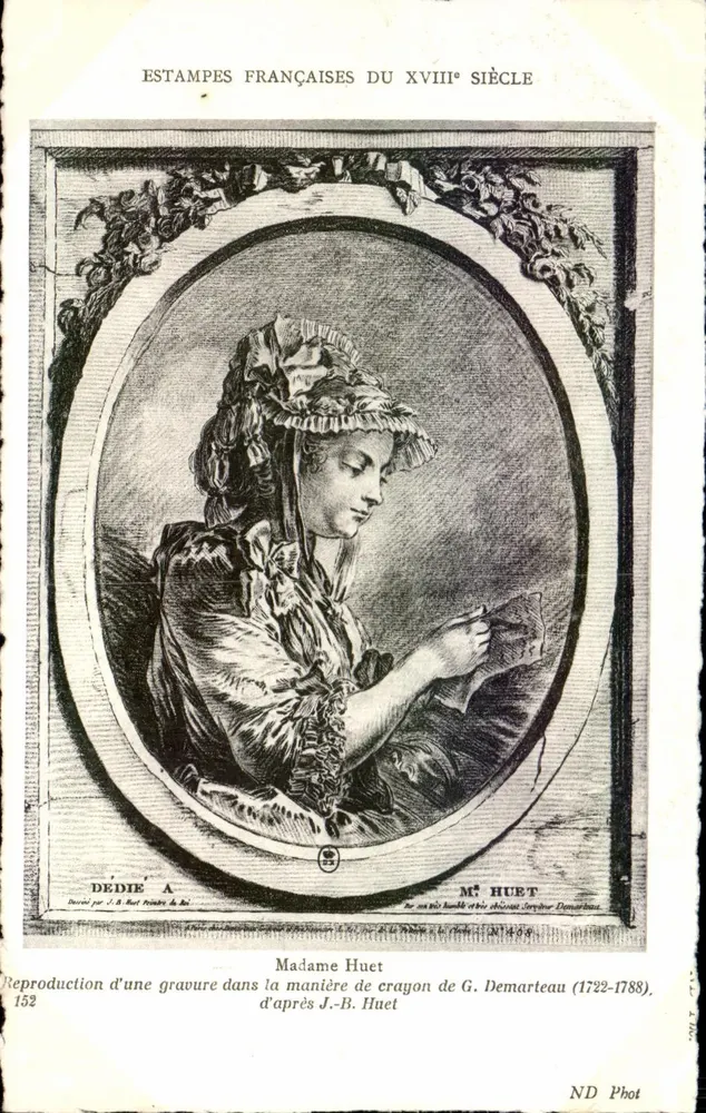 Madame Huet — Nachbildung einer Kupferstich aus dem 18. Jahrhundert — ND Phot - Vorderseite