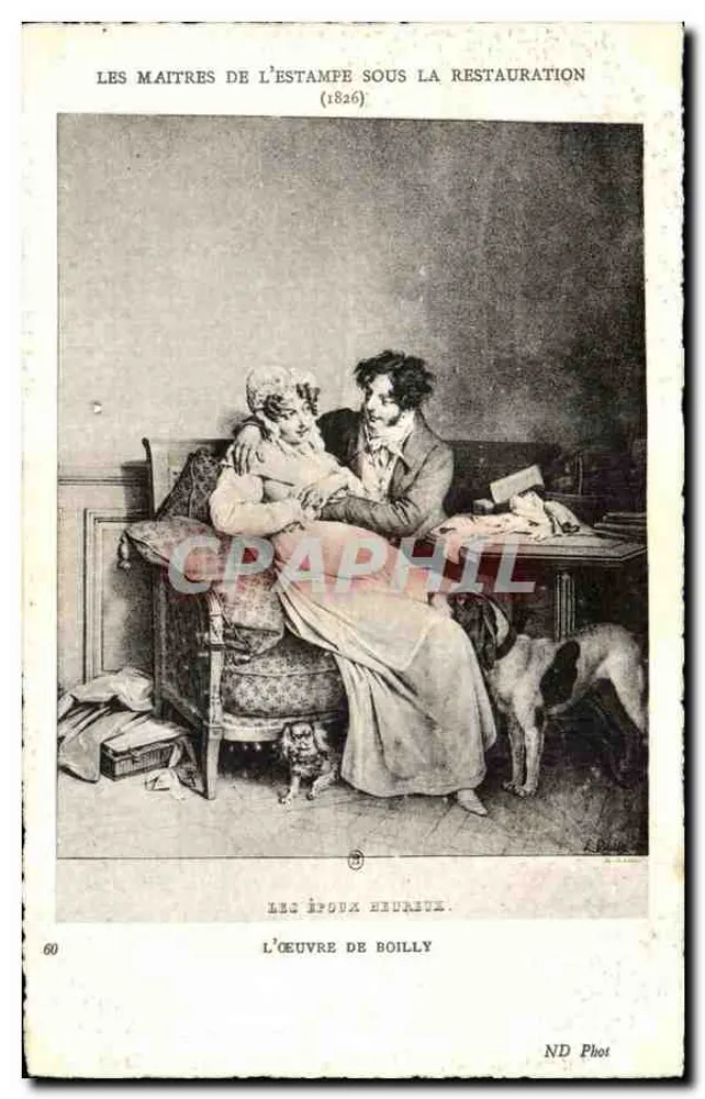 Das glückliche Paar — Das Werk von Boilly — ND Phot, Serie 60 - Vorderseite