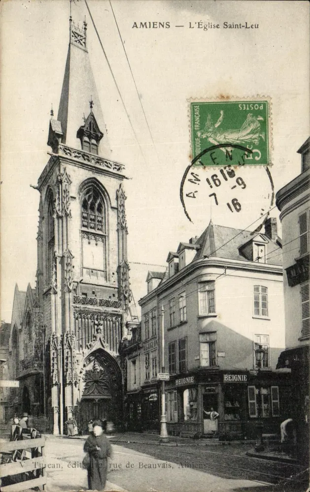 Amiens — L'Église Saint-Leu — Turcan, éditeur, rue de Beauvais, Amiens - Voorkant