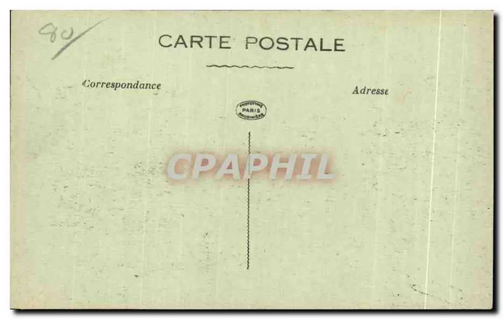 Ruinen von MONTDIDIER — Place de la République — unbekannter Verlag, Nr. 3389 - Rückseite