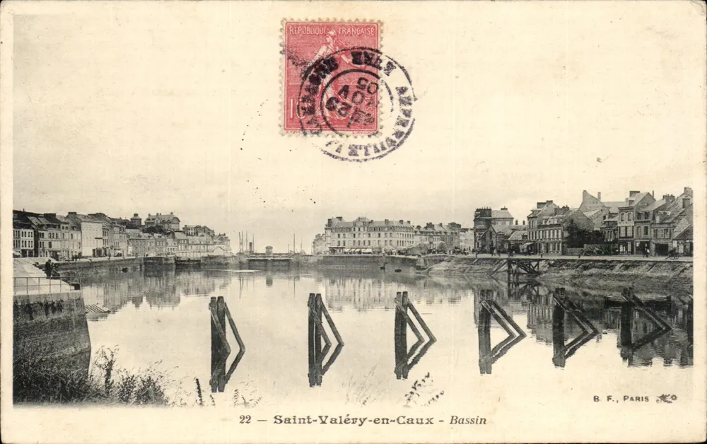 Saint-Valéry-en-Caux — Bassin — B. F., Paris - Vorderseite